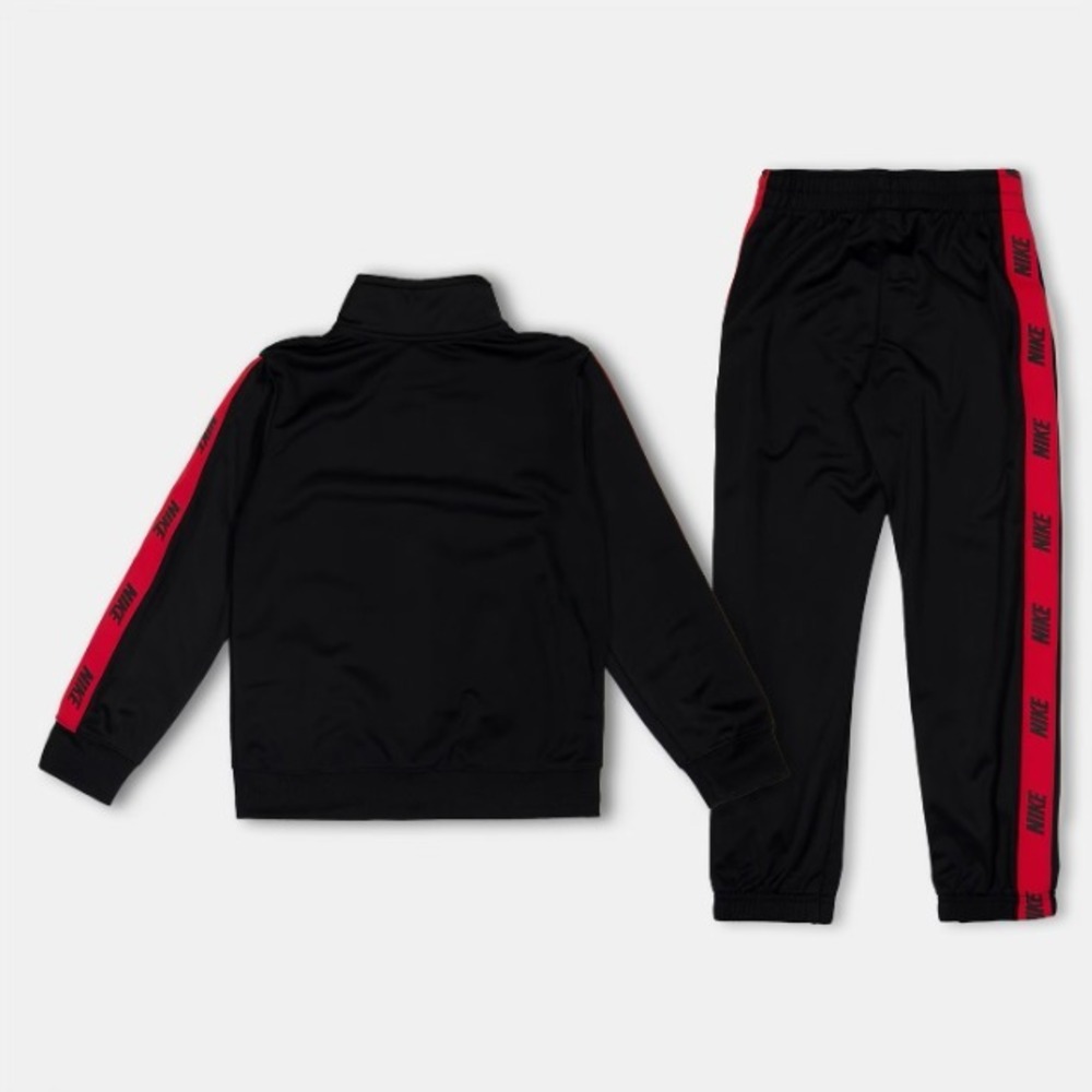 Nike Kids Baby 12M Logo Jacket Pants Track Set Light Black/Red 66G796G - Picture 2 of 7